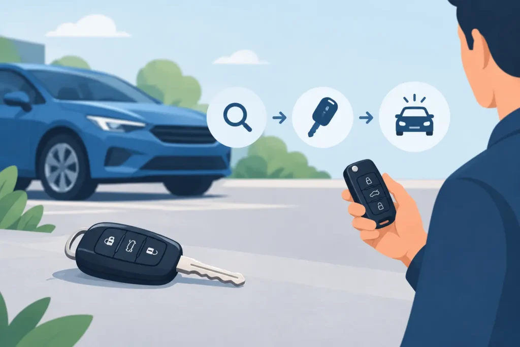 Lost Car Key Replacement Example and Next Steps