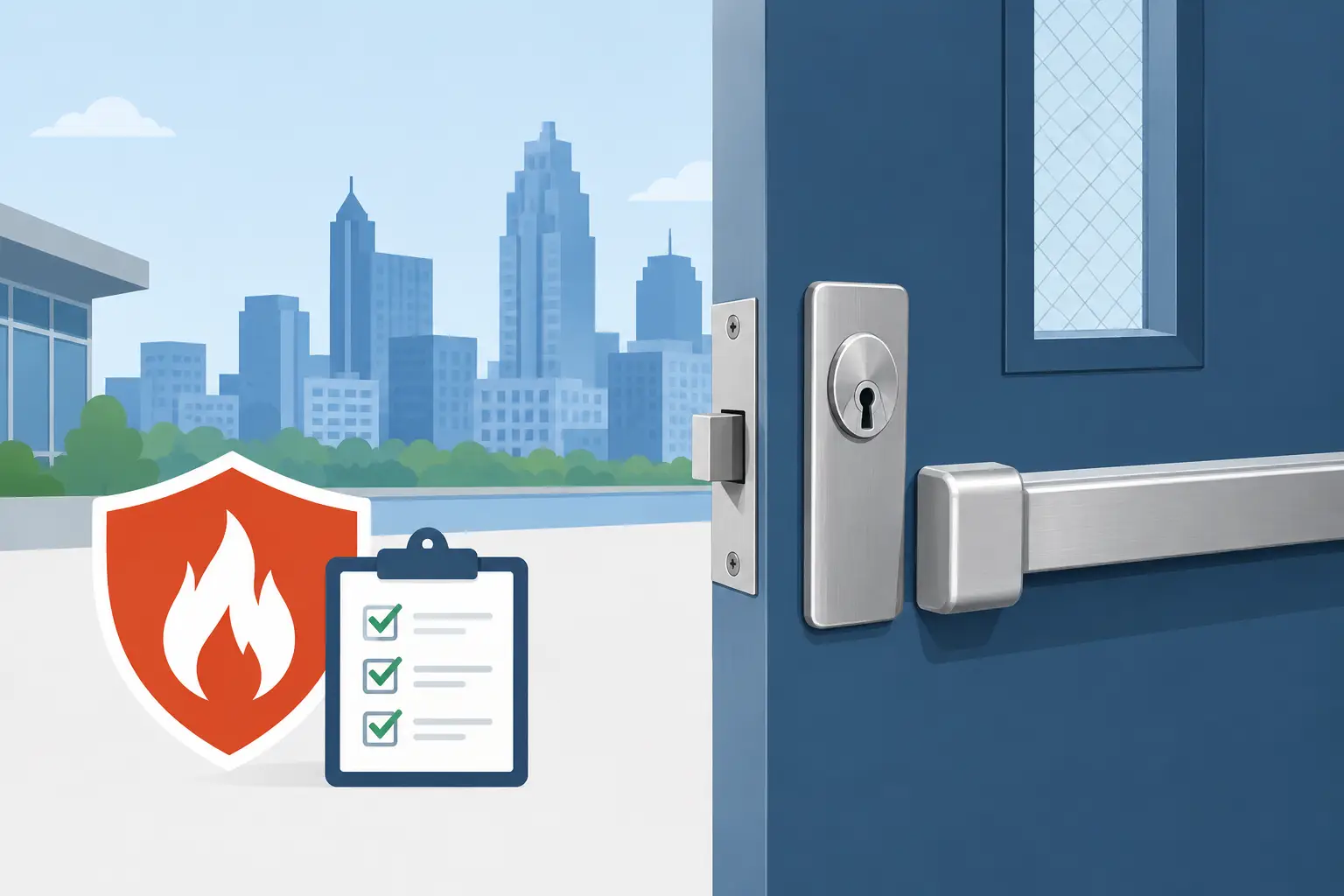Fire Door Lock Compliance Guide for Raleigh Buildings